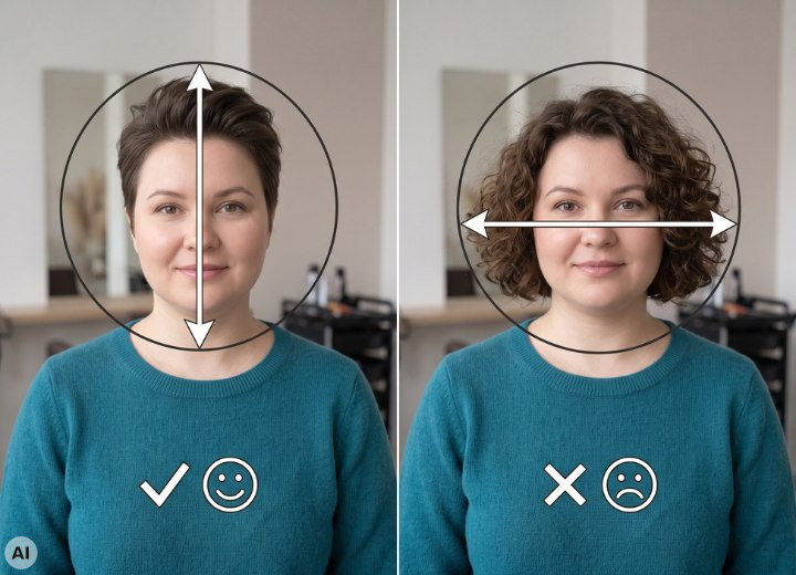 Short hairstyles for a woman with a fuller figure
