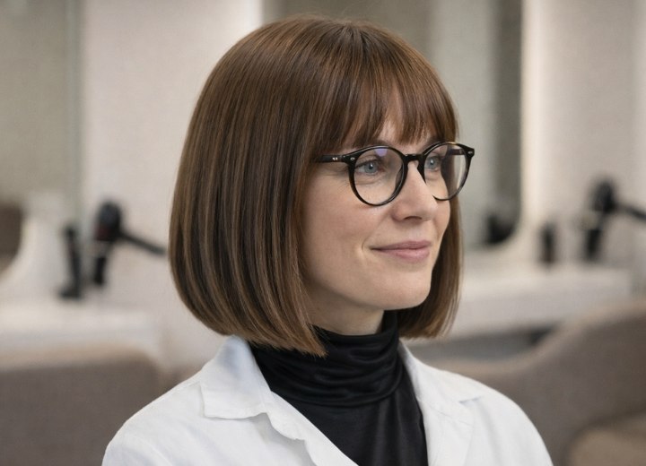 Simple bob haircut