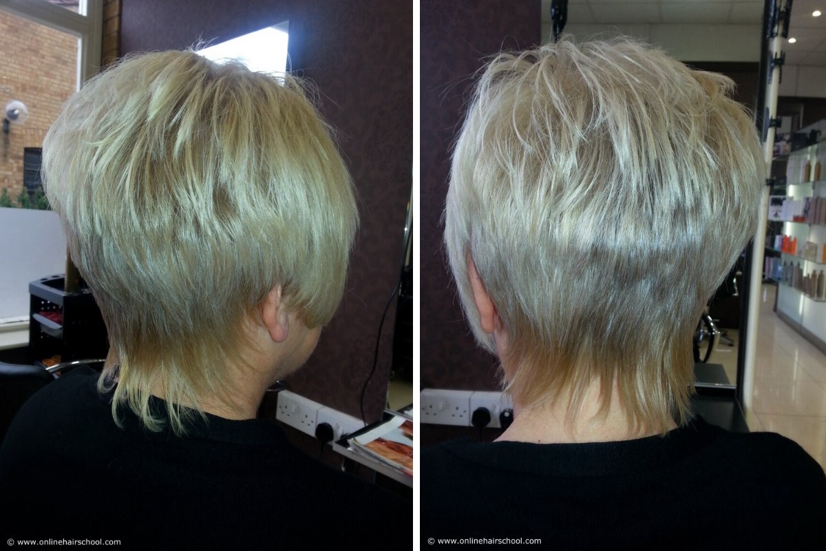 Reverse graduation haircutting technique Reverse graduation haircutting technique