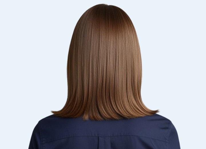 Hairstyle with invisible layers