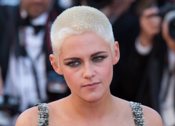 Kristen Stewart buzz cut hair