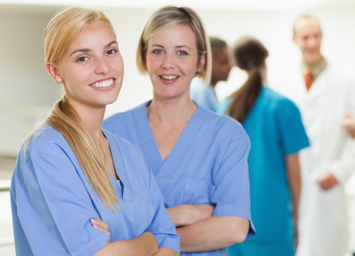 Hairstyle for a nurse