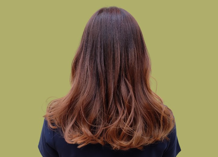 Ombré hair coloring