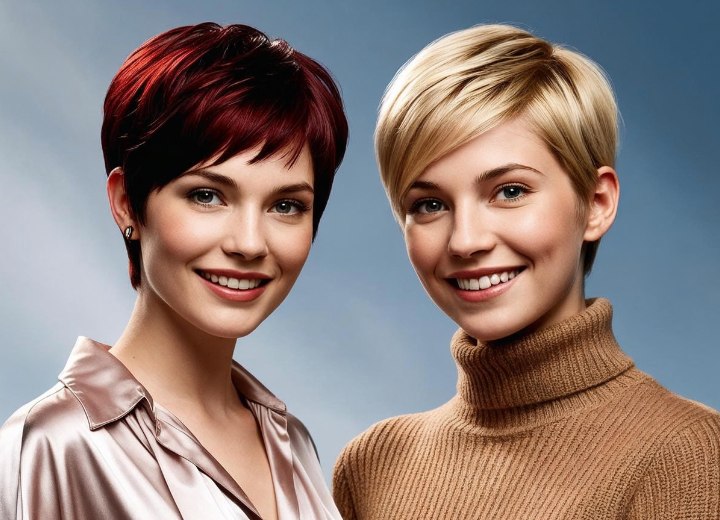 Pixie cuts for different face shapes