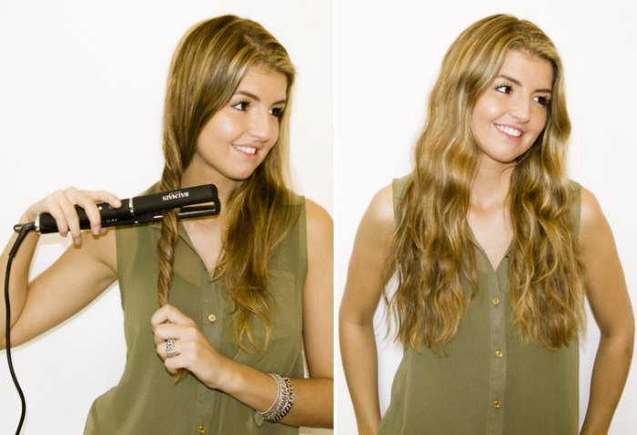 How to create looser curls with a styling iron