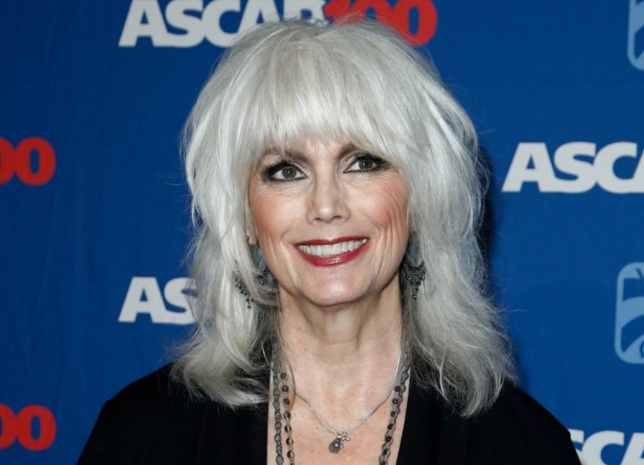 Emmylou Harris with gray hair