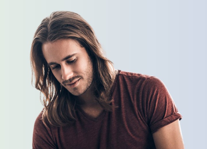 Guy with long hair