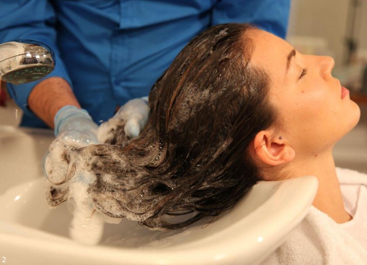 Cleansing hair before straightening