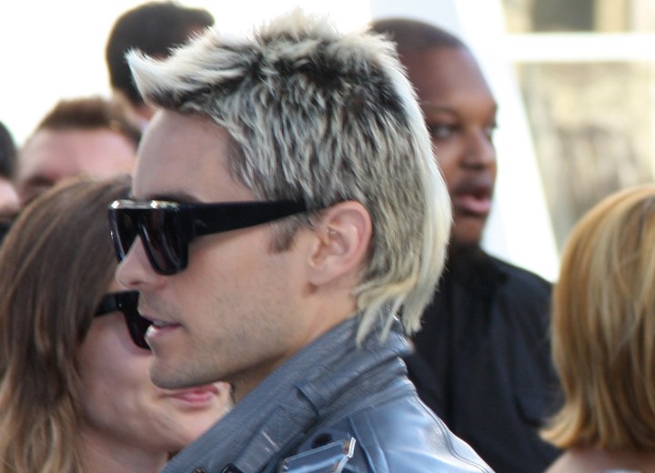 Jared Leto with bleached hair