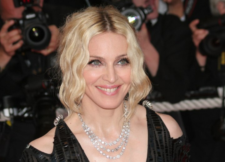 Madonna hair with visible roots