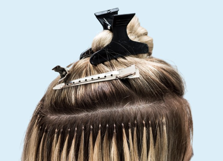 Pre-bonded hair extensions