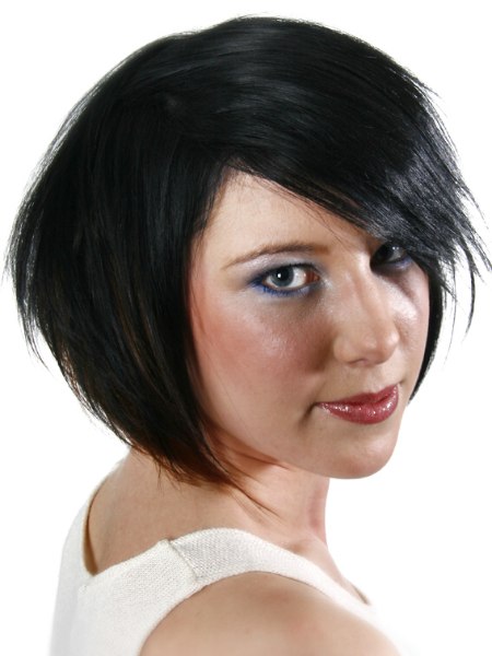 Bobcut with jagged edges