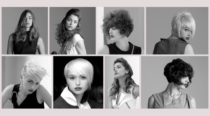 Hairstyles combining womanly silhouettes and the innocence of youth