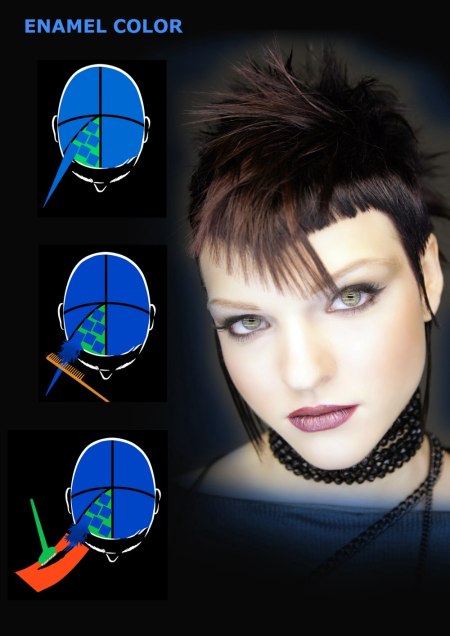 How to color hair for a punk look