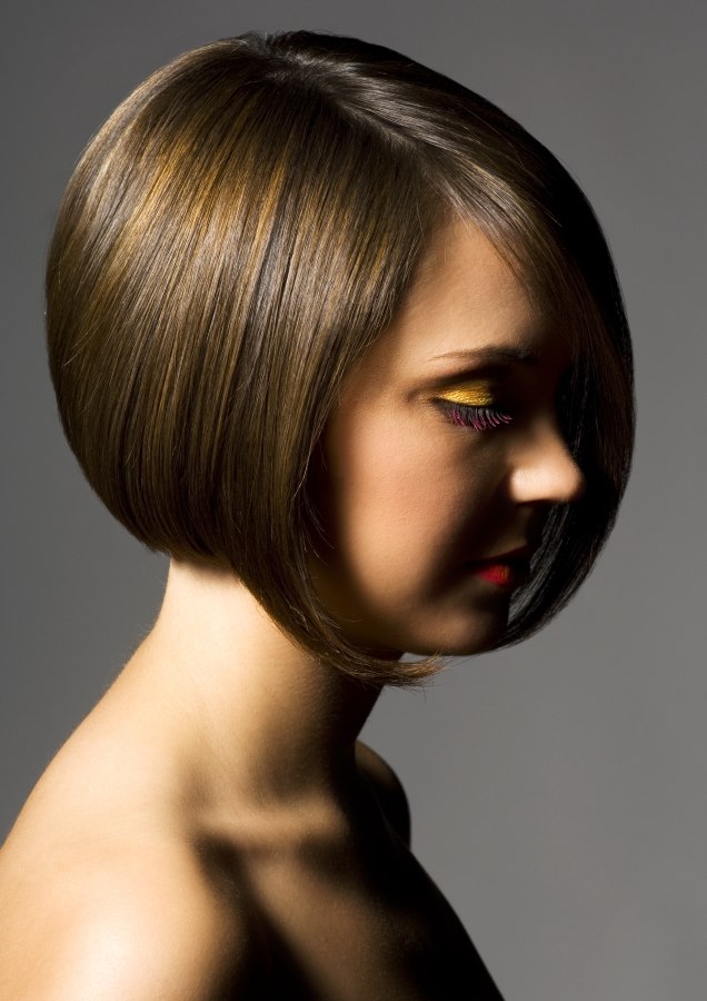 Short bob with gradation on the back for volume