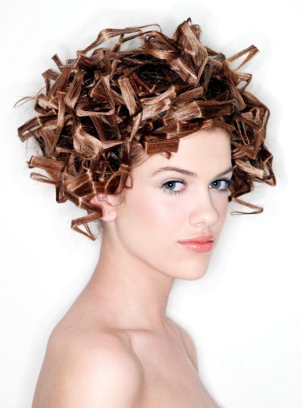 Sci-fi look hairstyle  Extravagant wedding hairstyle