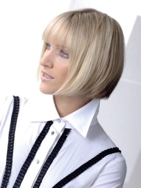 Classic straight bob with perfect smoothness