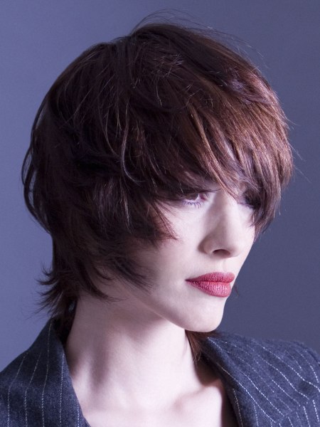 Contemporary short haircut