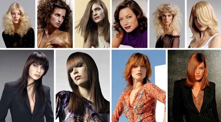 Long hairstyles for business women, sporty ladies and classic beauties