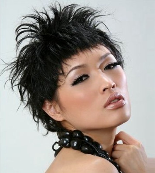 Short and long Asian hairstyles
