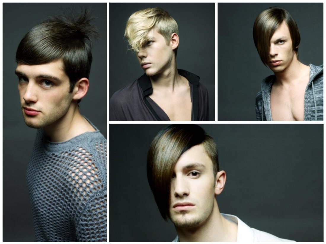 Smooth hair styling for young men