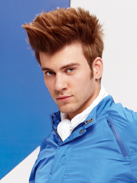 male hair cut with close sides