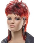 Mullet for women with red hair