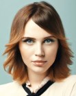 Medium length haircut for fine hair