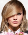 Medium length hairstyle for fine hair