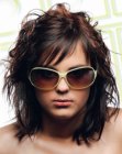 Rock star hairstyle with smooth layers for women