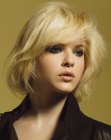 Airy medium length bob with choppy ends