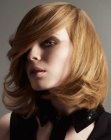 Elegant medium length hair with various shades of blonde