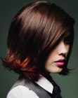 Easy to style bob with ends that swing up