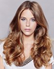 Classic long hairstyle with fluid movement