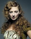 Hairstyle for light brown hair with natural curls