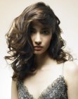 Easy prom hairstyle with mussed curls