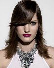 Rock look hair with soft layers for volume