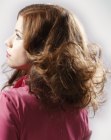 Sultry long hair with large waves and curls