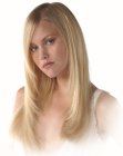 Long thin hair with extensions