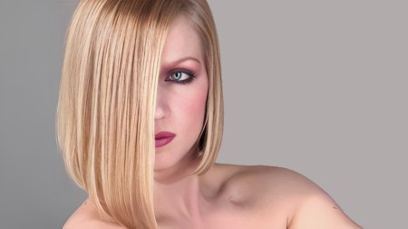 Newly cut A-line bob