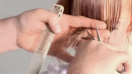 Cut balanced round graduation - Cut the top area