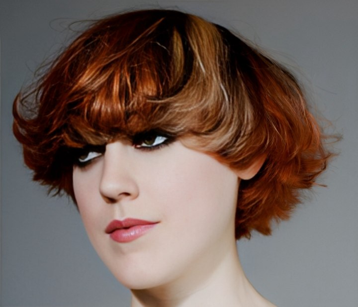 Short Layers with Rounded Graduation  Signature Style Hair Salons