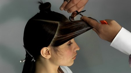 Concave layer haircut - How to begin the cut