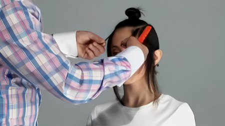 Concave layer haircut - Check the balance of the cut