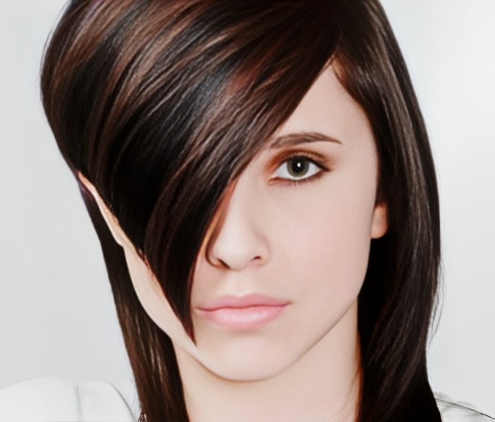 How to cut a basic concave layer haircut