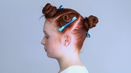 One length long hairstyle - How to section the hair