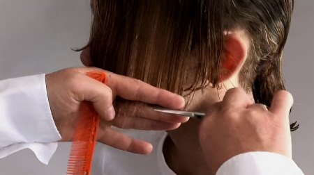 Men's haircut - Cut the other side