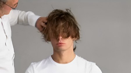 Men's haircut - Check the outline perimeter
