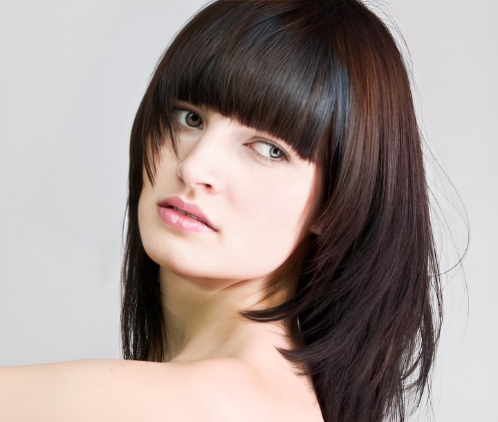 Haircut with a tailored shape