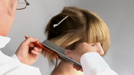 One length bob - Iron the hair